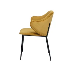 Eetkamerstoelen^Huisenthuis Armstoel Novi – Set van 2 Goud