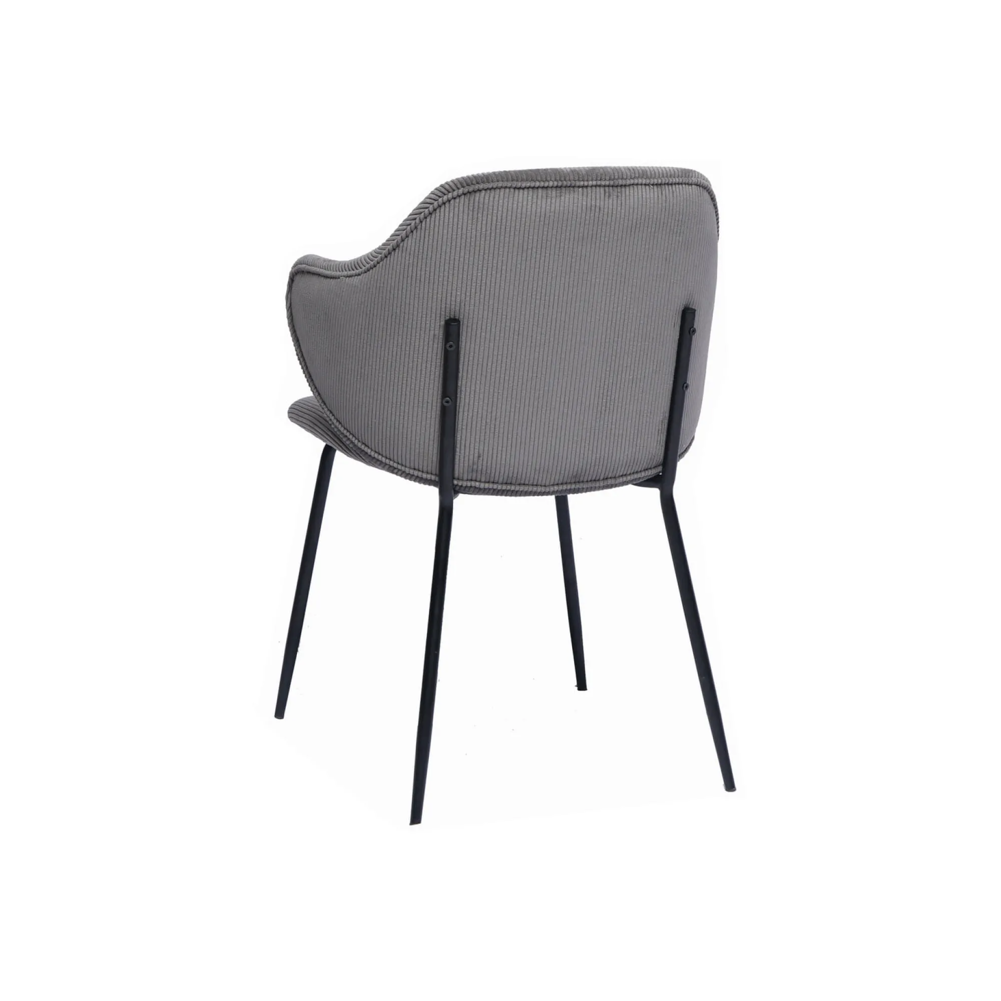 Eetkamerstoelen^Huisenthuis Armstoel Novi Grijs – Set van 2 Grijs, Zwart