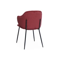 Eetkamerstoelen^Huisenthuis Armstoel Novi Rood – Set van 2 Paars, Rood