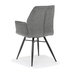 Eetkamerstoelen^Huisenthuis Armstoel Puk Steel