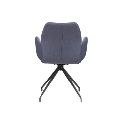 Eetkamerstoelen^Huisenthuis Armstoel Sonja Stof Donkergrijs