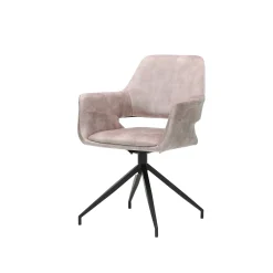 Eetkamerstoelen^Huisenthuis Armstoel Vivian Velours – Set van 2 Lever