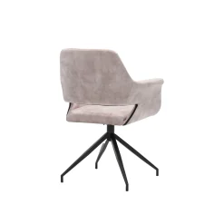 Eetkamerstoelen^Huisenthuis Armstoel Vivian Velours – Set van 2 Lever