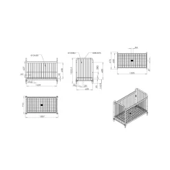 Babyledikanten^Huisenthuis Babybed Jay Roze