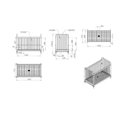Babyledikanten^Huisenthuis Babybed Jay Wit