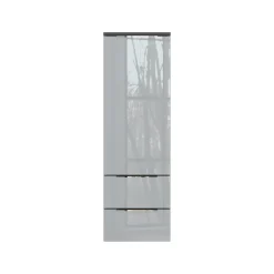 Badkamerkasten^Huisenthuis Badkamer Kolomkast Philip Grafiet-Zilver 111 cm