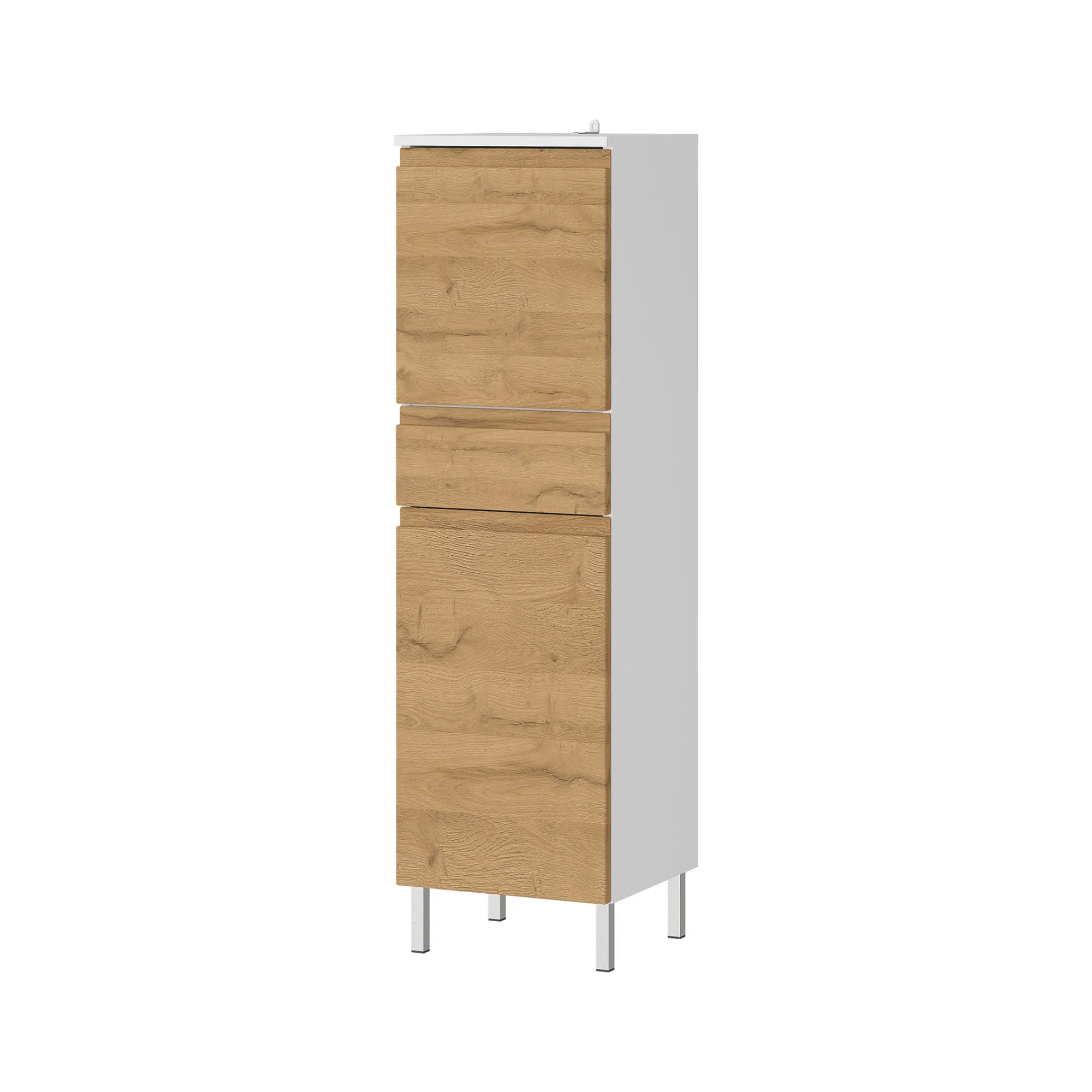 Badkamerkasten^Huisenthuis Badkamer Kolomkast Samos Eiken 120 cm