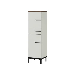 Badkamerkasten^Huisenthuis Badkamer kolomkast Serpa 123 cm Kasjmier Walnoot