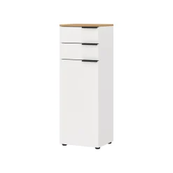 Badkamerkasten^Huisenthuis Badkamerkast Bari Wit Eiken 111 cm