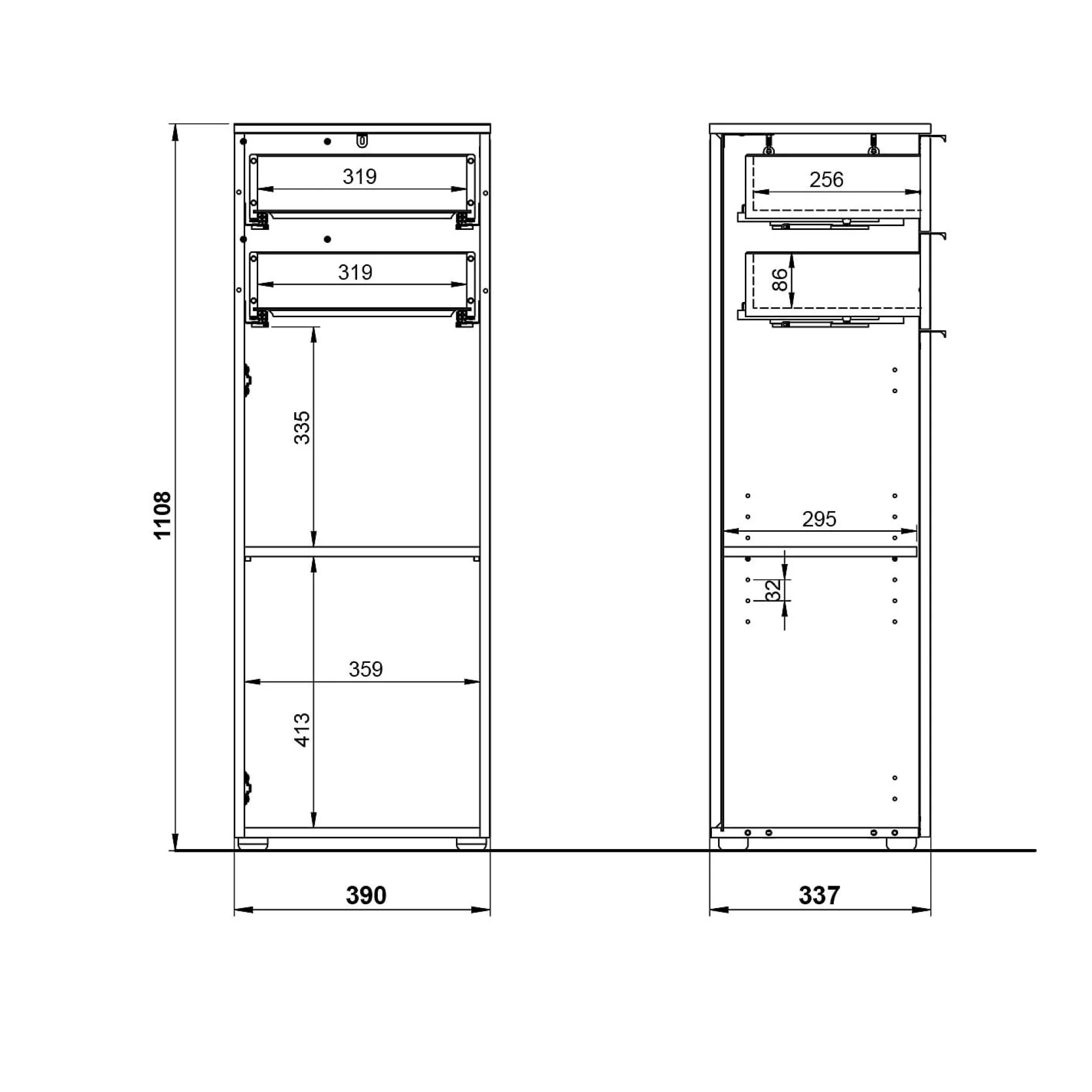 Badkamerkasten^Huisenthuis Badkamerkast Bari Wit Eiken 111 cm