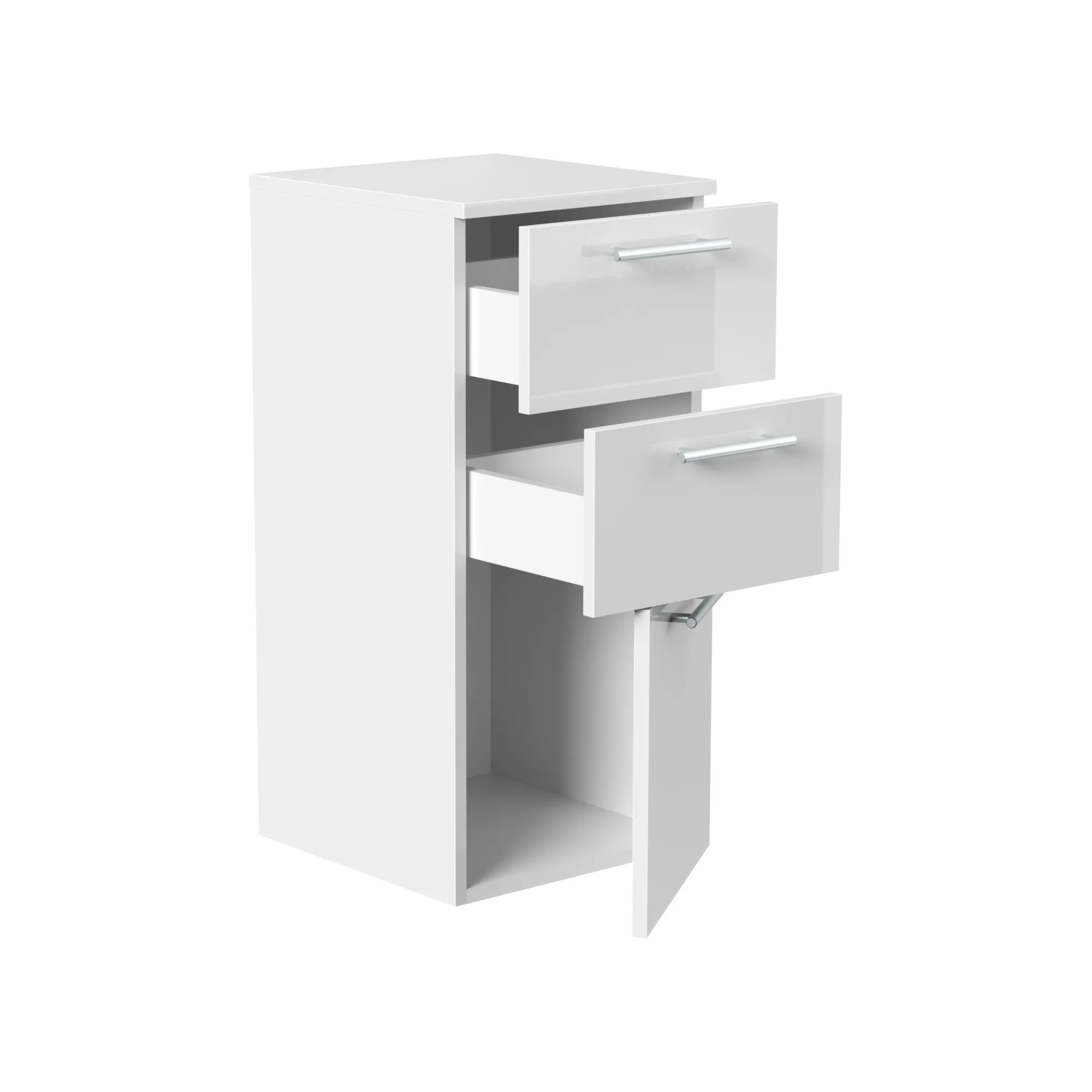 Badkamerkasten^Huisenthuis Badkamerkast Houston Hoogglans 75 cm Wit
