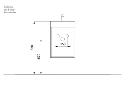 Wastafelkasten^Huisenthuis Badmeubel Annecy 40 cm Eiken