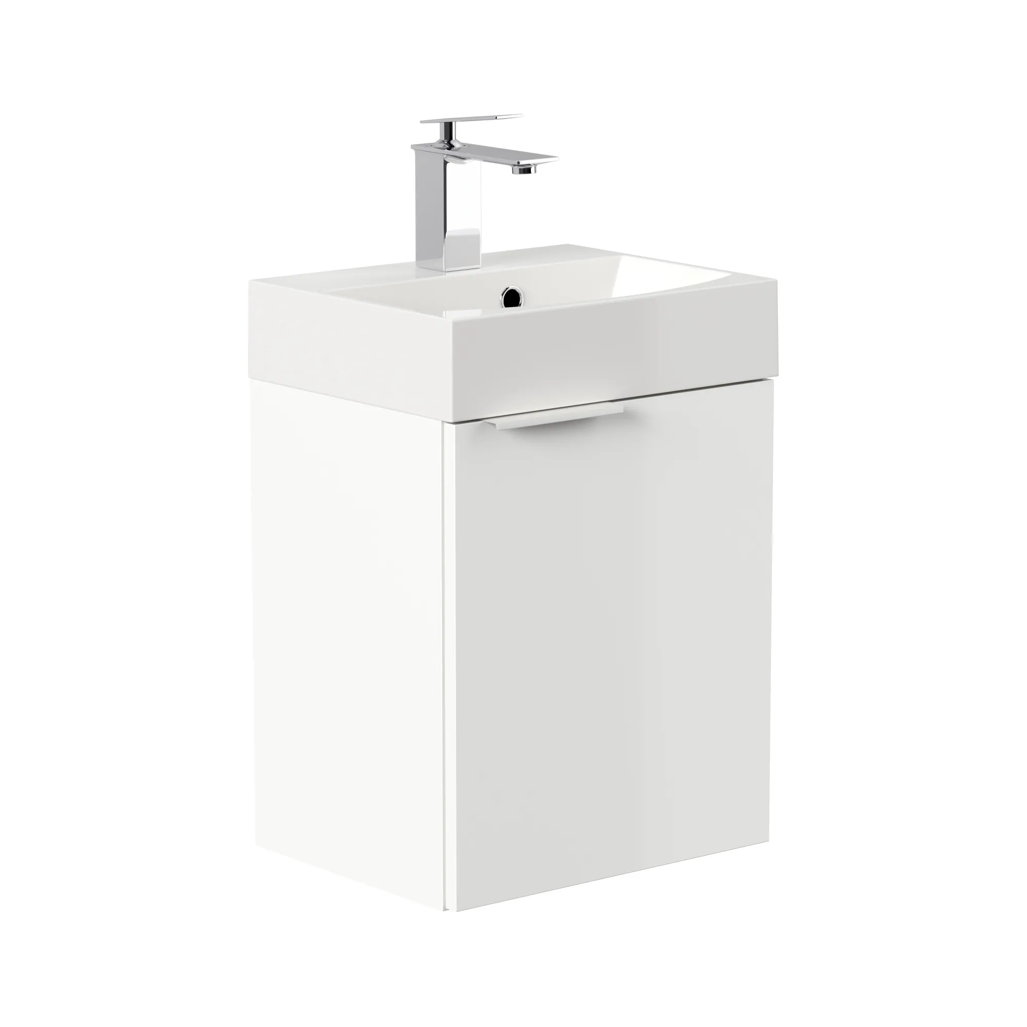 Wastafelkasten^Huisenthuis Badmeubel Annecy Hoogglans 40 cm Wit