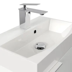 Wastafelkasten^Huisenthuis Badmeubel Annecy Hoogglans 50 cm Wit