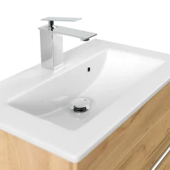 Wastafelkasten^Huisenthuis Badmeubel Austin 60 cm Eiken