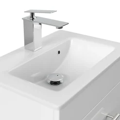 Wastafelkasten^Huisenthuis Badmeubel Austin Hoogglans 50 cm Wit