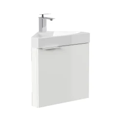 Wastafelkasten^Huisenthuis Badmeubel Como Hoogglans 52 cm Wit