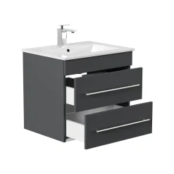 Wastafelkasten^Huisenthuis Badmeubel Luton 60 cm Grafiet
