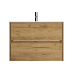 Wastafelkasten^Huisenthuis Badmeubel Phoenix 80 cm Eiken