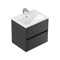 Wastafelkasten^Huisenthuis Badmeubel Phoenix 60 cm Grafiet