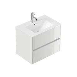 Wastafelkasten^Huisenthuis Badmeubel Phoenix Hoogglans 70 cm Wit