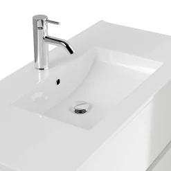 Wastafelkasten^Huisenthuis Badmeubel Phoenix Hoogglans 100 cm Wit