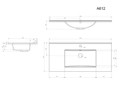 Wastafelkasten^Huisenthuis Badmeubel Phoenix Hoogglans 100 cm Wit