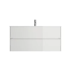 Wastafelkasten^Huisenthuis Badmeubel Phoenix Hoogglans Enkele Kraan 120 cm Wit