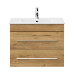 Wastafelkasten^Huisenthuis Badmeubel Vegas 75 cm Eiken