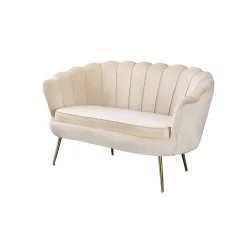 Banken^Huisenthuis Bank Chanelle Velvet 136 cm Beige