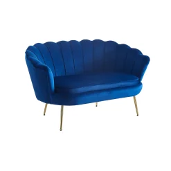 Banken^Huisenthuis Bank Chanelle Velvet 136 cm Donkerblauw