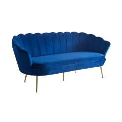 Banken^Huisenthuis Bank Chanelle Velvet 180 cm Donkerblauw