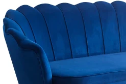 Banken^Huisenthuis Bank Chanelle Velvet 180 cm Donkerblauw