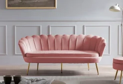 Banken^Huisenthuis Bank Chanelle Velvet 180 cm Roze