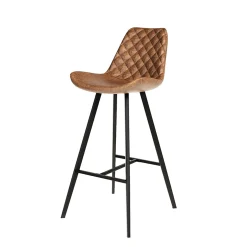 Barkrukken^Huisenthuis Barkruk Anthony – Set van 2 Cognac