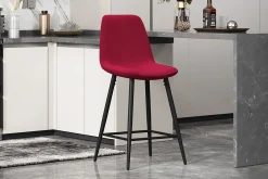 Barkrukken^Huisenthuis Barkruk Aylin – Set van 4 Bordeaux