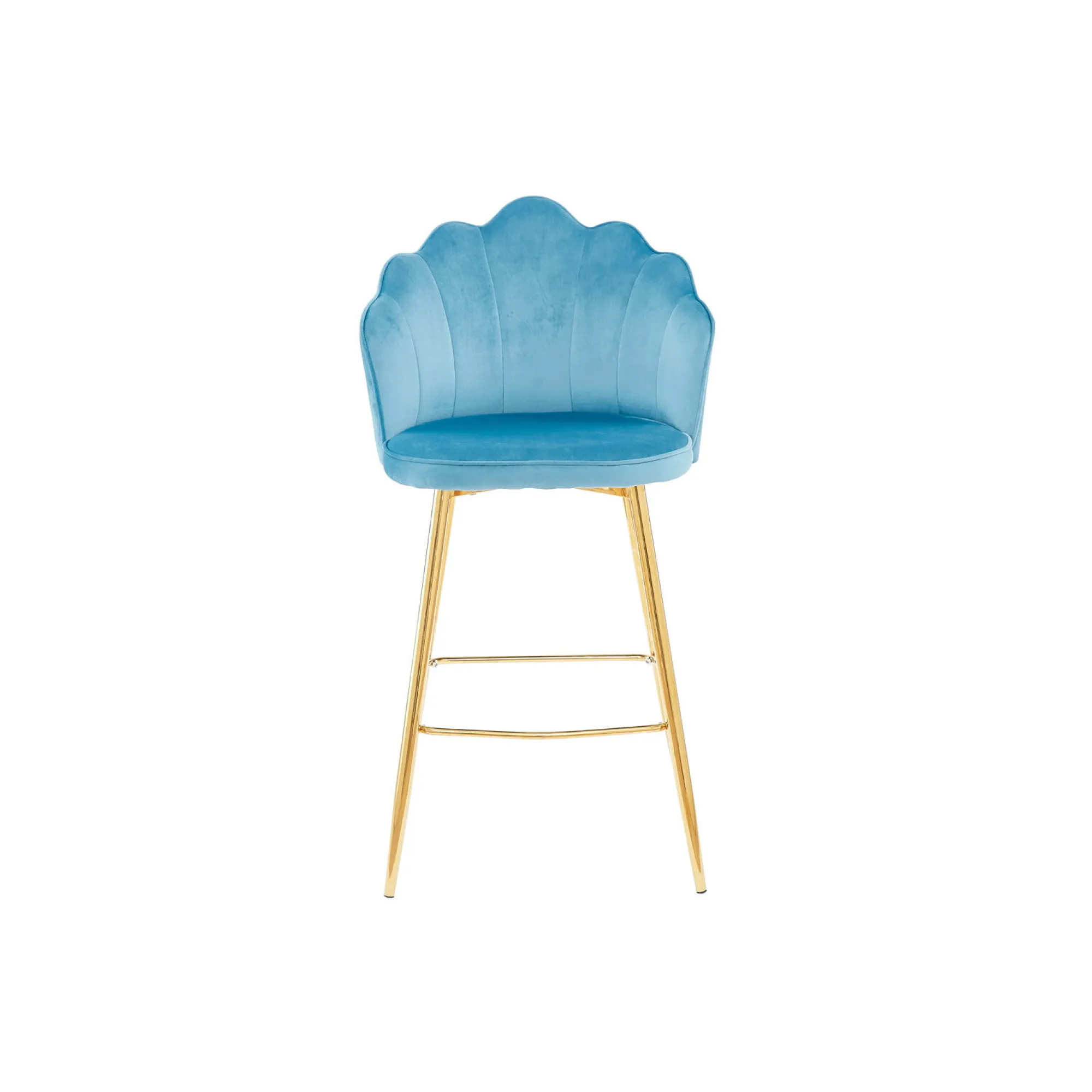 Barkrukken^Huisenthuis Barkruk Chanelle Velvet – Set van 2 Blauw