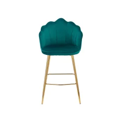 Barkrukken^Huisenthuis Barkruk Chanelle Velvet – Set van 2 Groen