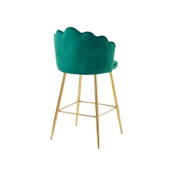 Barkrukken^Huisenthuis Barkruk Chanelle Velvet – Set van 2 Groen