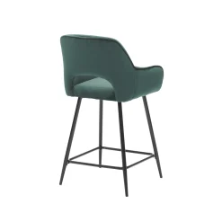 Barkrukken^Huisenthuis Barkruk Céline Velours – Set van 2 Groen