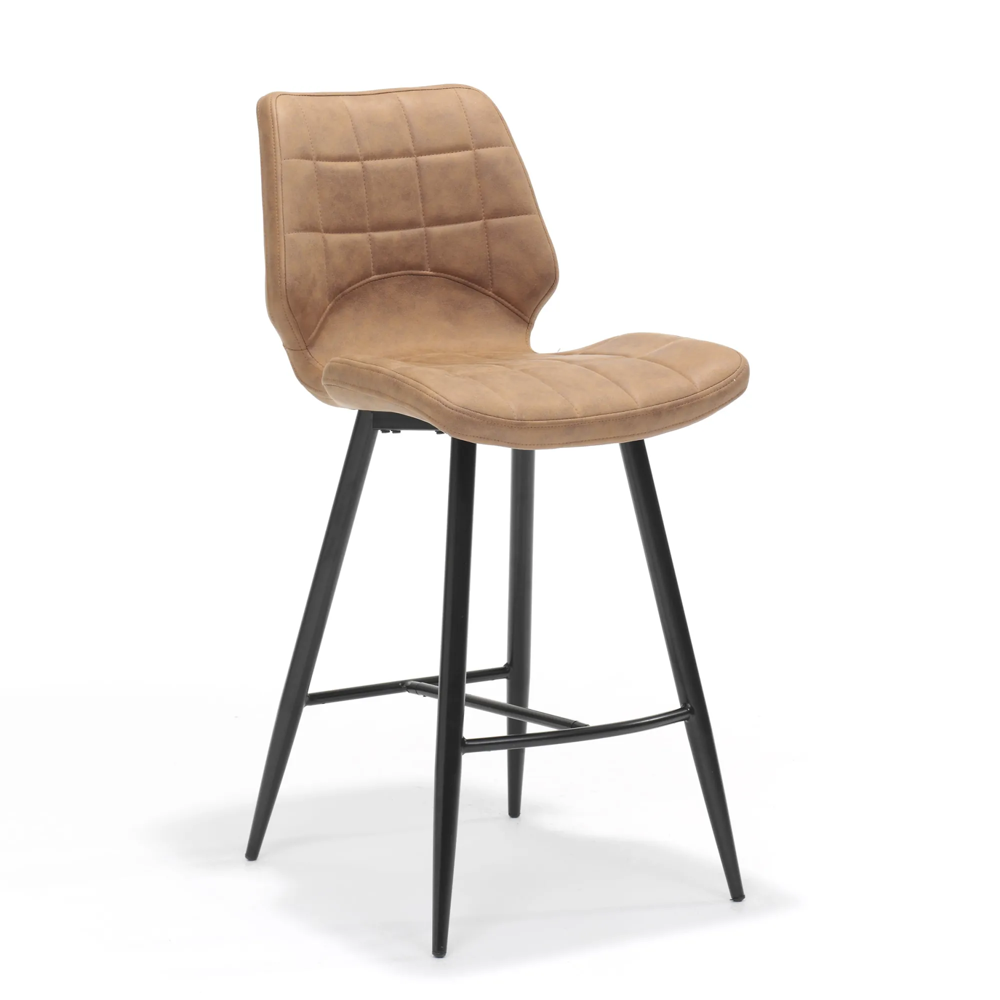 Barkrukken^Huisenthuis Barkruk Mick – Set van 2 Cognac