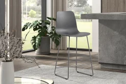 Eetkamerstoelen^Huisenthuis Barkruk Penny – Set van 2 Grijs