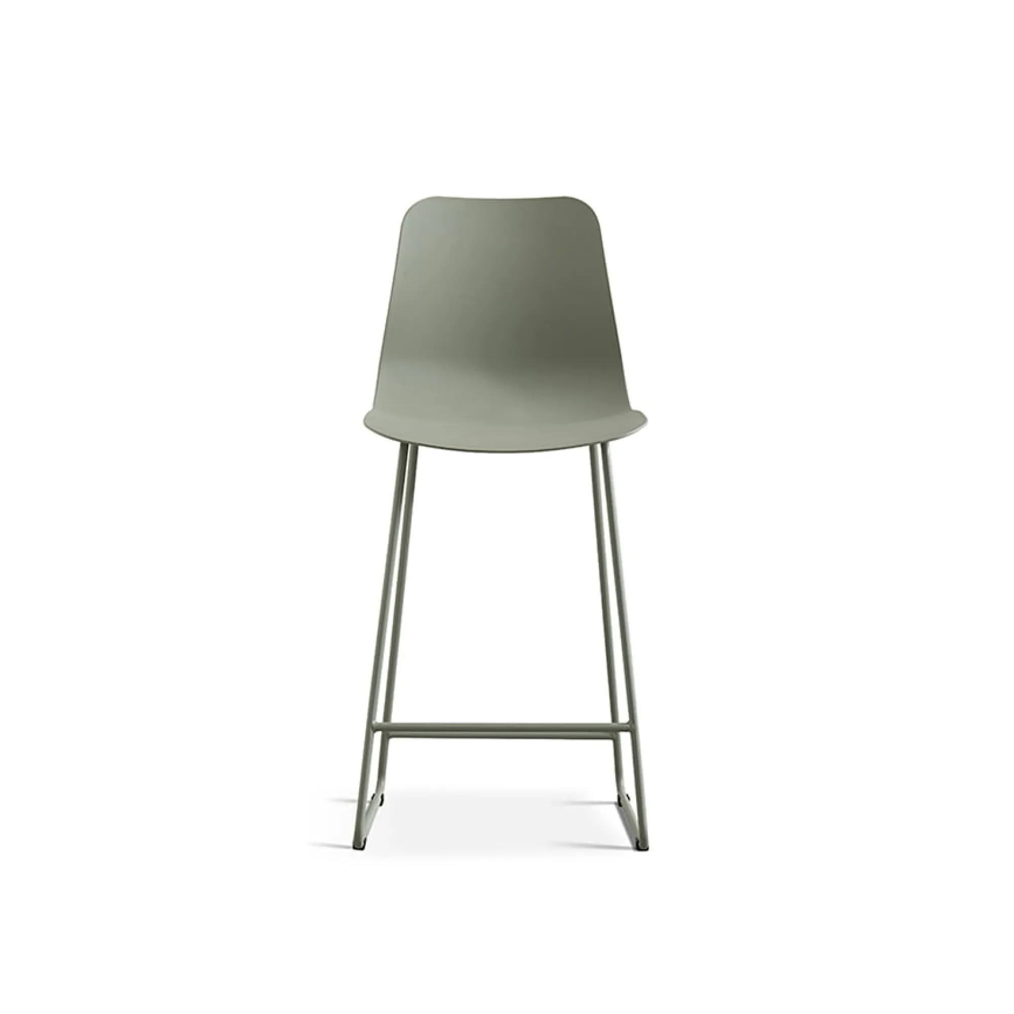 Eetkamerstoelen^Huisenthuis Barkruk Penny Grijs-Groen – Set van 2 Grijs, Groen