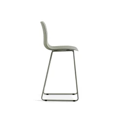 Eetkamerstoelen^Huisenthuis Barkruk Penny Grijs-Groen – Set van 2 Grijs, Groen