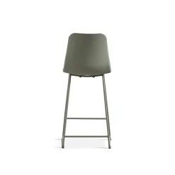 Eetkamerstoelen^Huisenthuis Barkruk Penny Grijs-Groen – Set van 2 Grijs, Groen