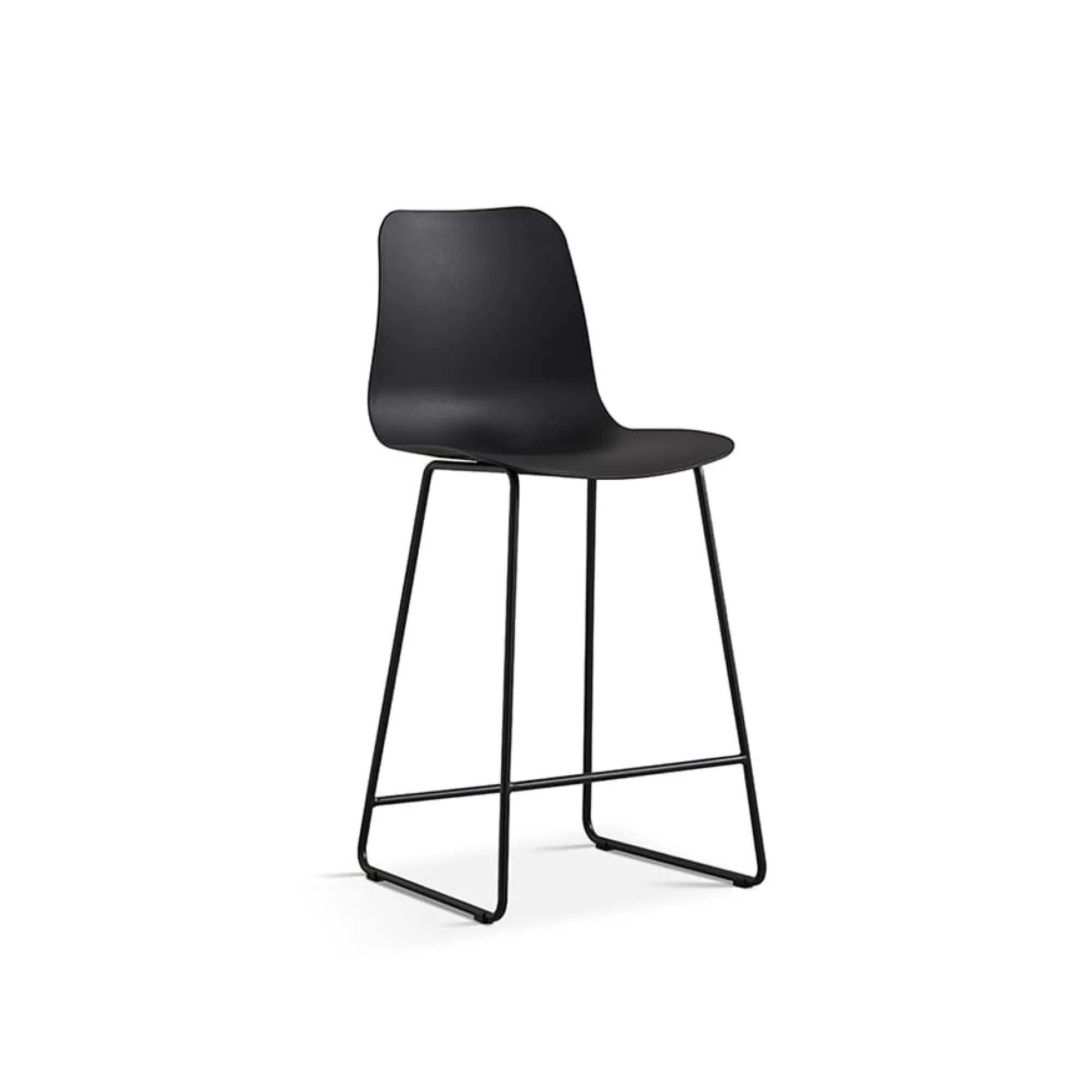 Eetkamerstoelen^Huisenthuis Barkruk Penny – Set van 2 Zwart