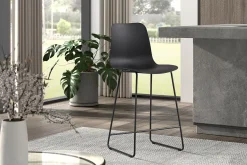 Eetkamerstoelen^Huisenthuis Barkruk Penny – Set van 2 Zwart