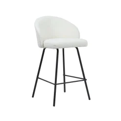 Barkrukken^Huisenthuis Barkruk Riley Bouclé – Set van 2 Wit