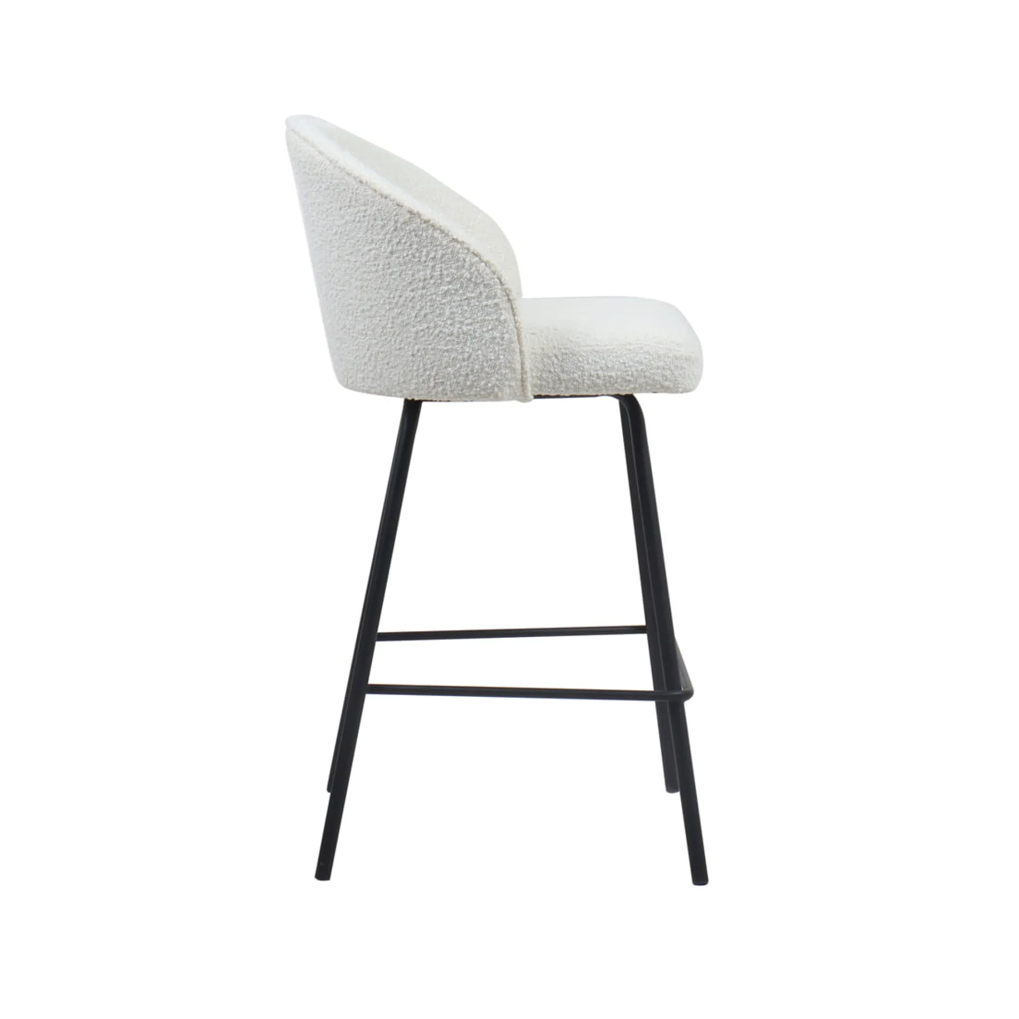 Barkrukken^Huisenthuis Barkruk Riley Bouclé – Set van 2 Wit