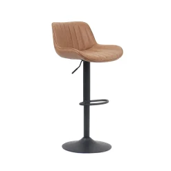 Barkrukken^Huisenthuis Barkruk Sepp – Set van 2 Cognac